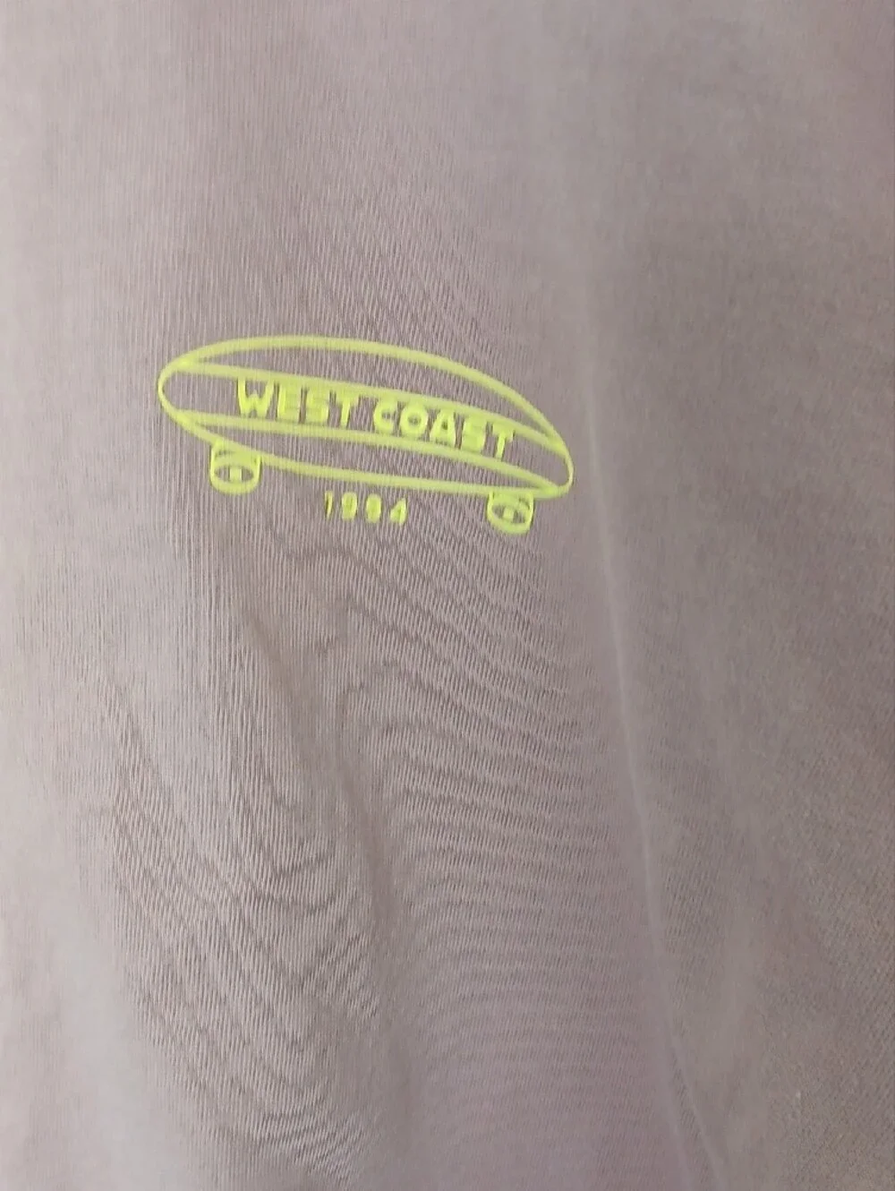 Old Navy Dusty Rose Long Sleeve Tee with Yellow Chest Logo